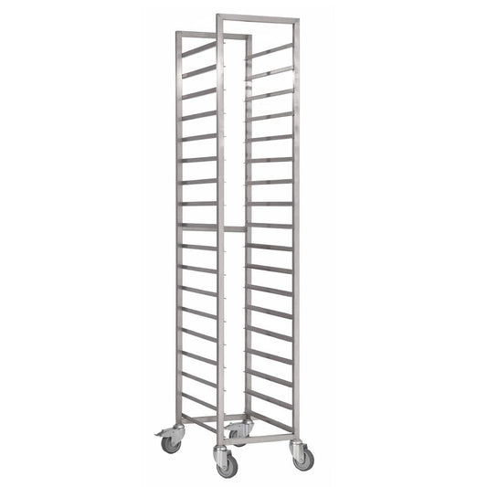 Chariot à glissières inox Gastro M 650(P) x 460(L) x 1800 (H) mm 18 niveaux - Gastro M - DS459
