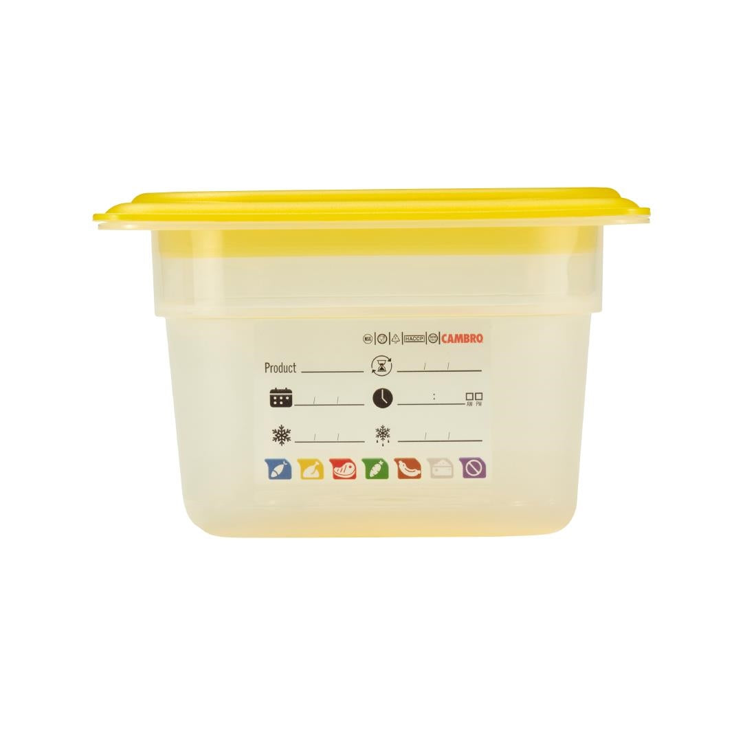 Bac en polypropylène Cambro Safetrak IML GN 1/4 100mm - Cambro - JN513