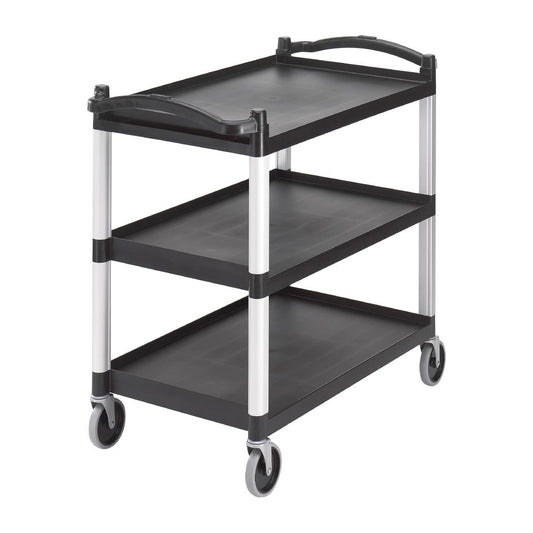 Chariot utilitaire 3 niveaux noir Cambro BC340KD110 - Cambro - CT400