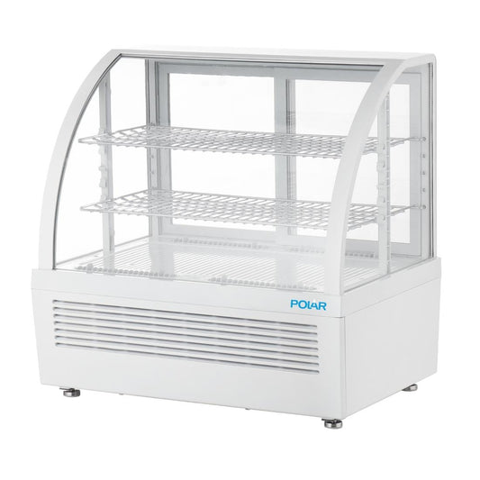 Vitrine réfrigérée de comptoir Polar série C blanche 100L - Polar - CU637