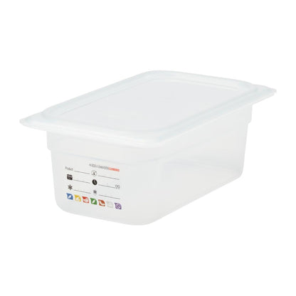 Bac en polypropylène Cambro Safetrak IML GN 1/4 100mm - Cambro - JN513