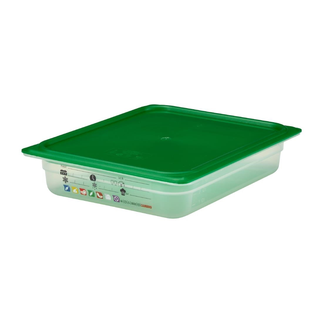 Bac en polypropylène Cambro Safetrak IML GN 1/2 65mm - Cambro - JN504