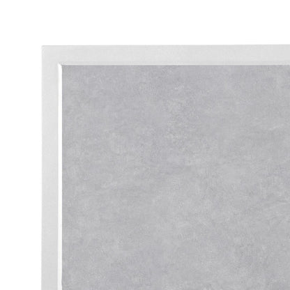 Plateau de table extérieur carré en verre trempé Bolero effet pierre gris clair bord blanc 700 mm - Bolero - FU514