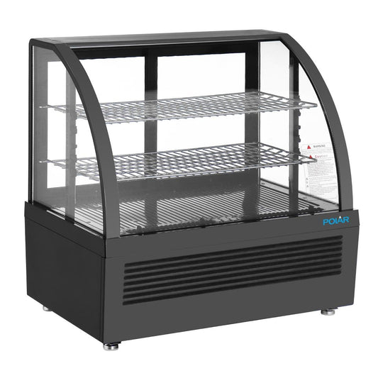 Vitrine réfrigérée de comptoir Polar série C noire 100L - Polar - CU636