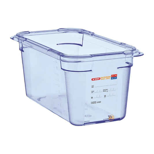 Boîte hermétique bleue en ABS sans BPA Araven GN1/4 150mm - Araven - GP576