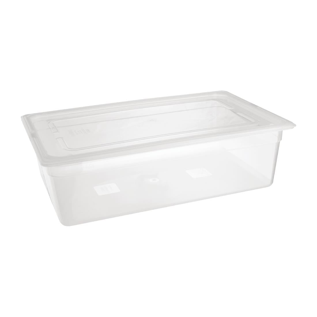Bac en polypropylène GN 1/1 sans couvercle Nisbets Essentials 150mm - Nisbets Essentials - FA821