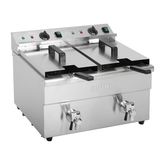 Friteuse induction double Buffalo 2 x 3 kW - Buffalo - CT012