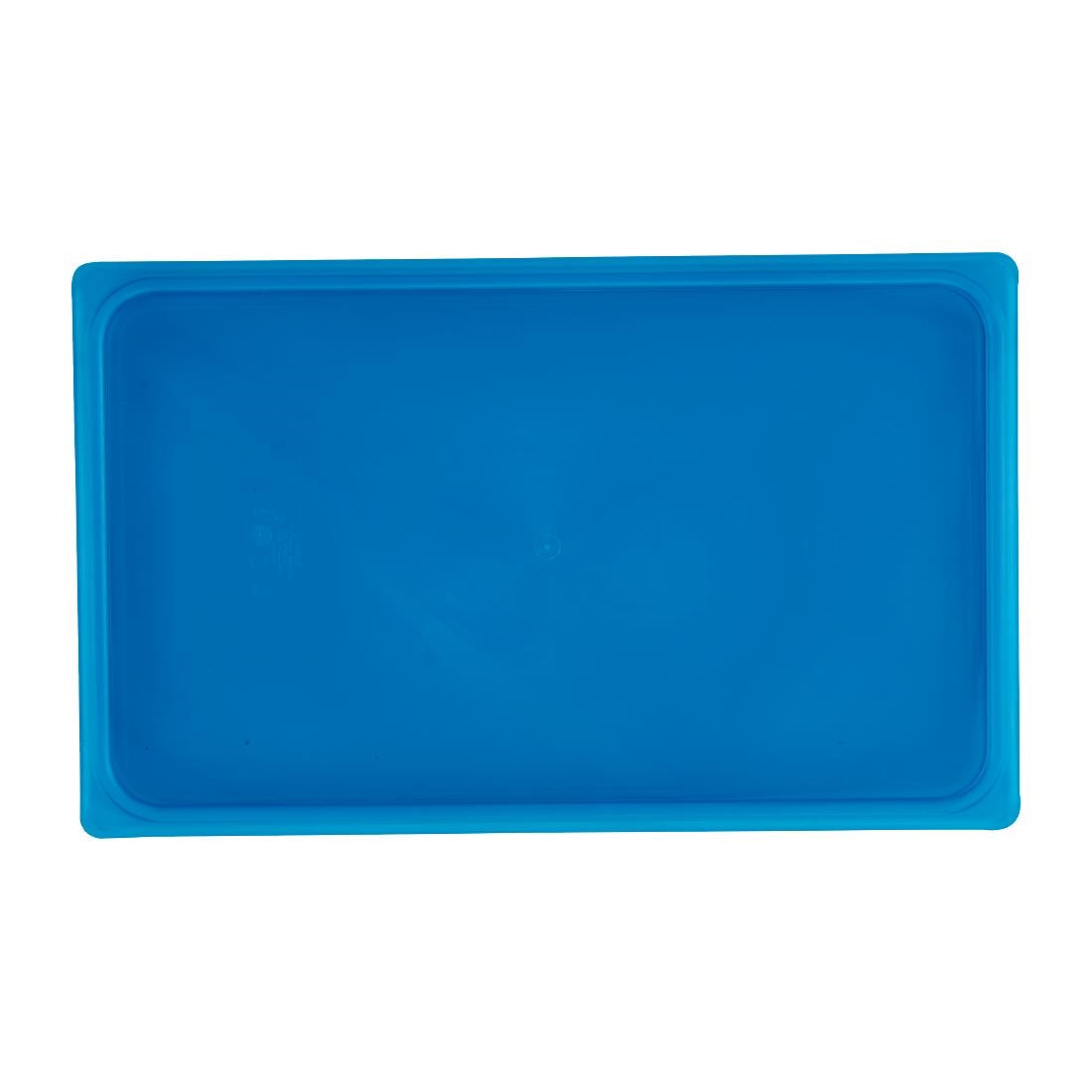 Couvercle hermétique en polypropylène GN 1/1 Cambro Safetrak IML bleu - Cambro - JN523