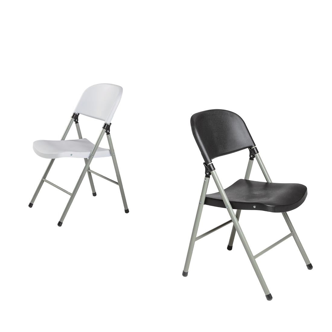Chaises pliantes Bolero blanches (lot de 2) - Bolero - CE692