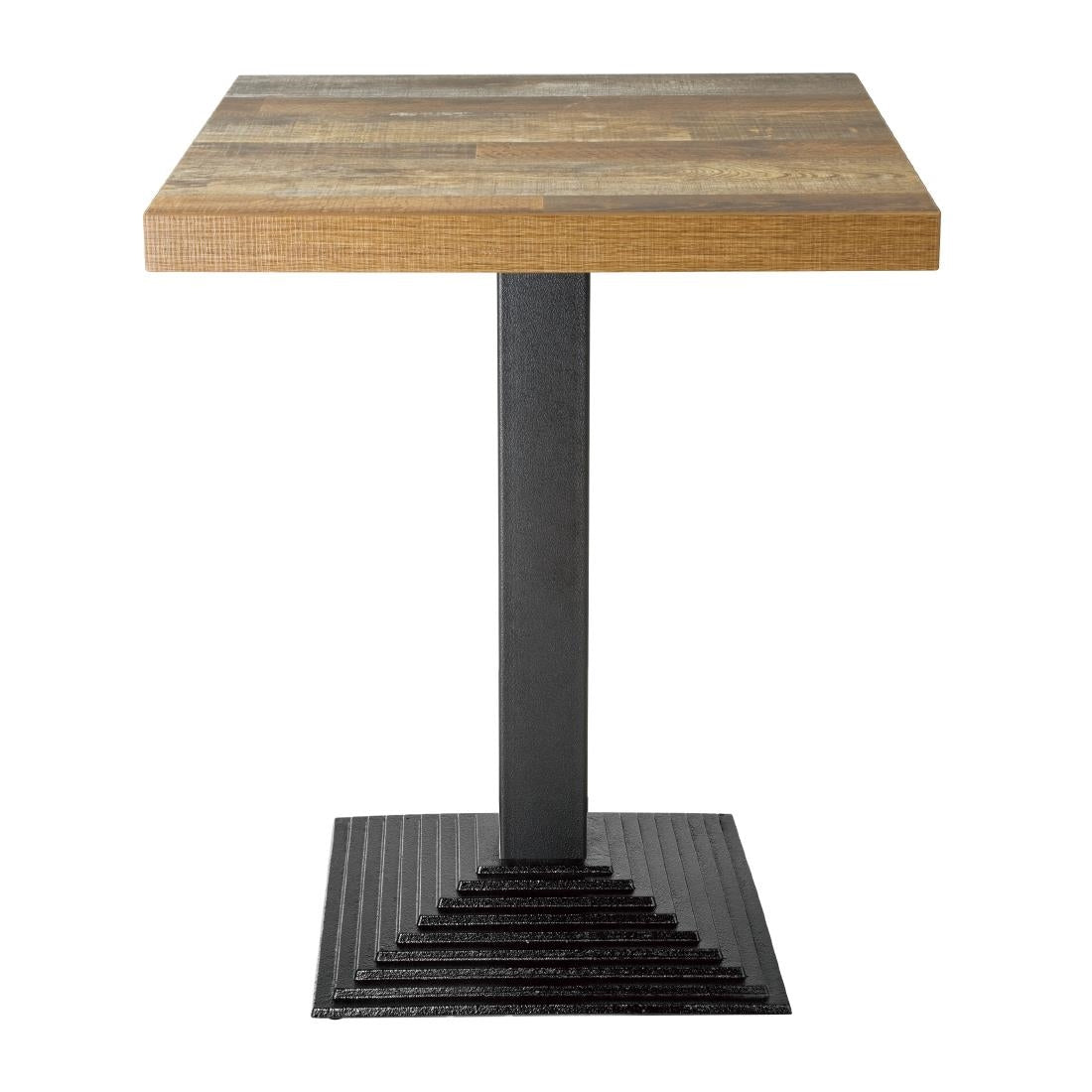 Plateau de table carré Bolero effet bois vieilli - 70 cm - Bolero - DR823