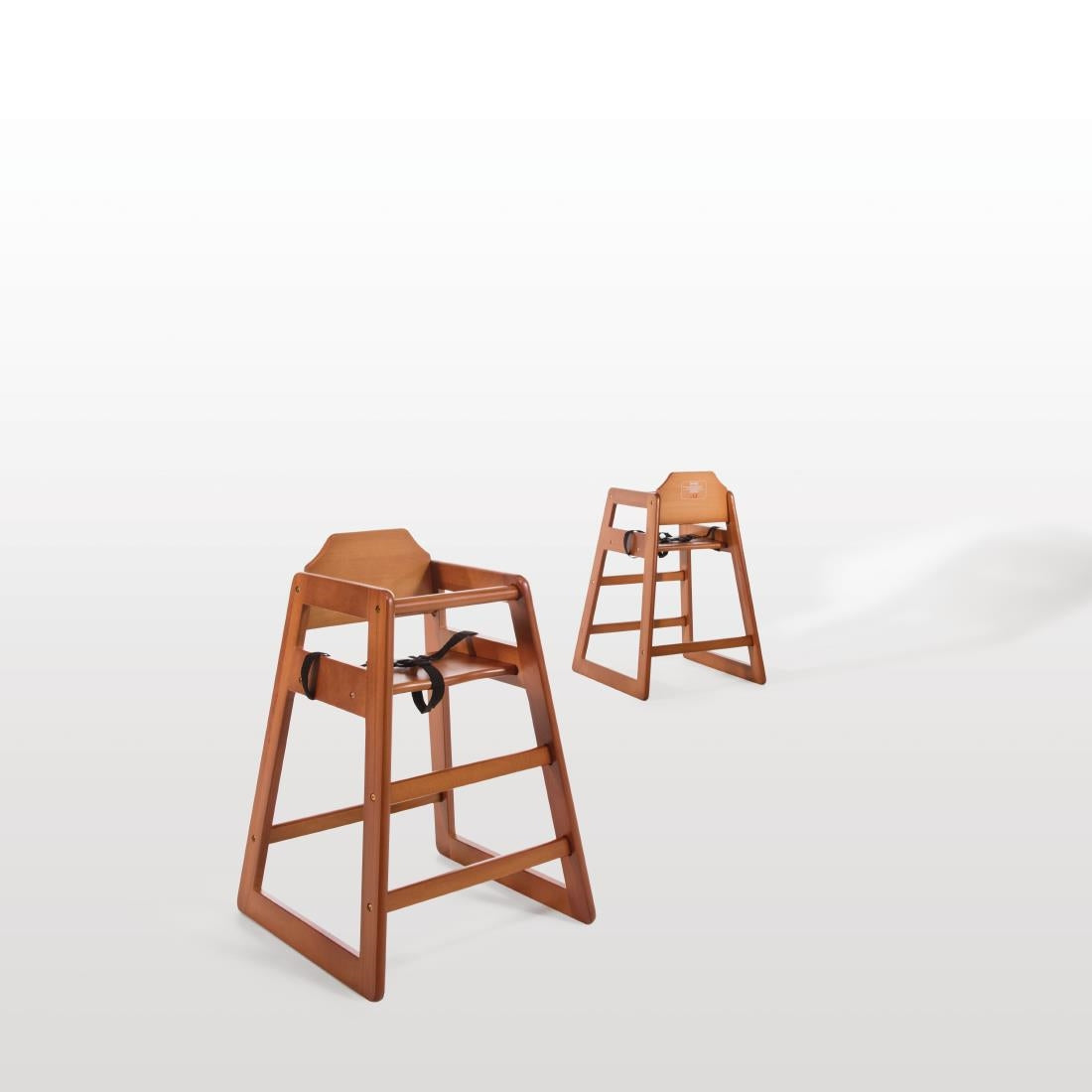 Chaise haute en bois Bolero finition bois foncé - Bolero - DL901