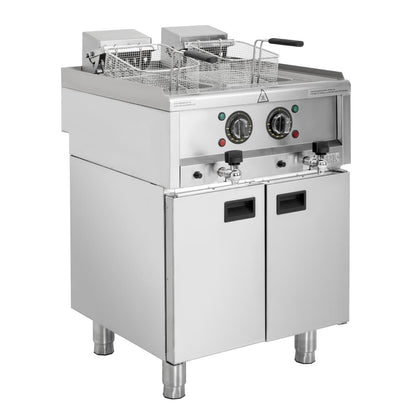 Friteuse électrique double cuve Buffalo Série 600 2x 8L - Buffalo - SA782