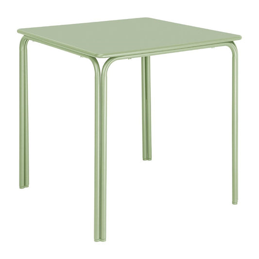 Table carrée en acier Bolero Adeline 700mm vert clair - Bolero - HZ357