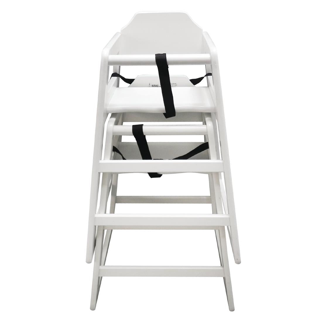Chaise haute en bois blanche Bolero - Bolero - DL833