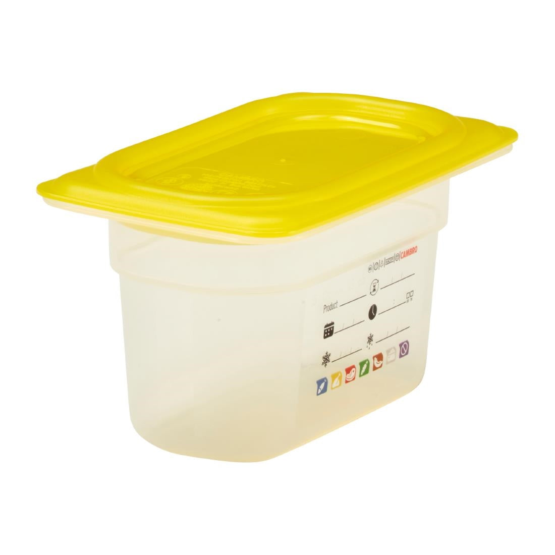 Bac en polypropylène Cambro Safetrak IML GN 1/9 100mm - Cambro - JN519