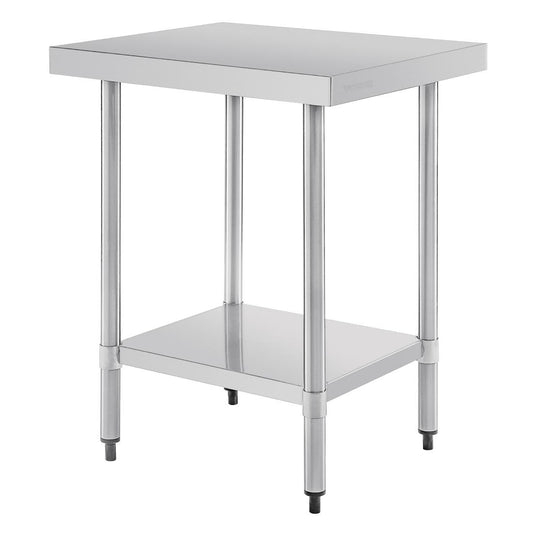 Table de préparation sans rebord en acier inoxydable Vogue 600 x 600mm - Vogue - T389