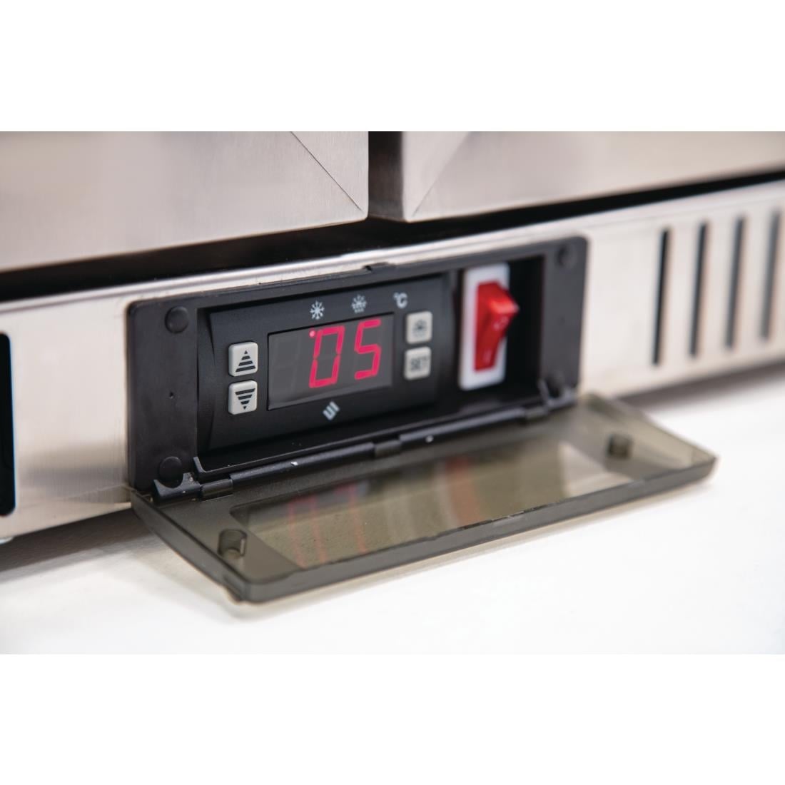Arrière-bar trois portes pivotantes Polar Série G inox 330L - Polar - GL009