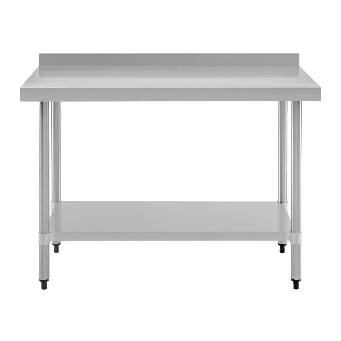 Table de préparation avec rebord en acier inoxydable Vogue 1200 x 600mm - Vogue - T381