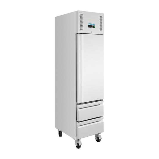 Armoire réfrigérée positive GN slimline 1 porte 2 tiroirs Polar série U 292 L - Polar - UA112