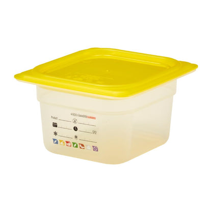 Bac en polypropylène Cambro Safetrak IML GN 1/6 100mm - Cambro - JN516