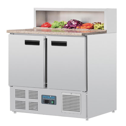 Comptoir de préparation réfrigéré à pizzas 288L Polar Série G - Polar - G603