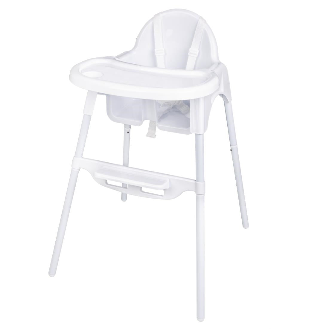Chaise haute bébé Bolero blanc brillant - Bolero - CY599