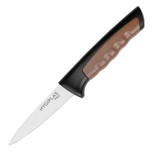 Couteau d'office Hygiplas Pro marron 8,5cm - Hygiplas - JD227