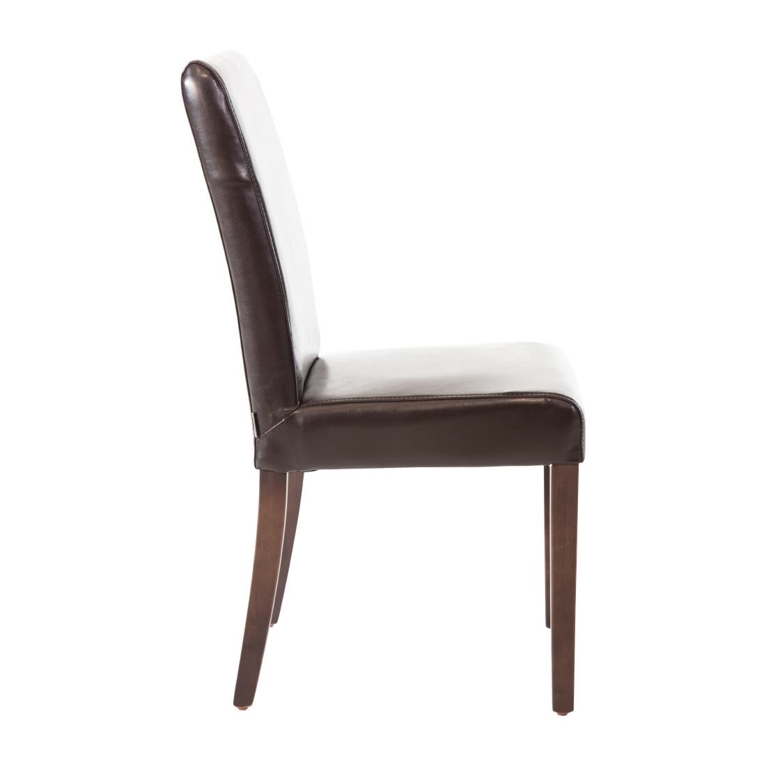 Chaises en simili cuir Bolero marron foncé (lot de 2) - Bolero - GF955