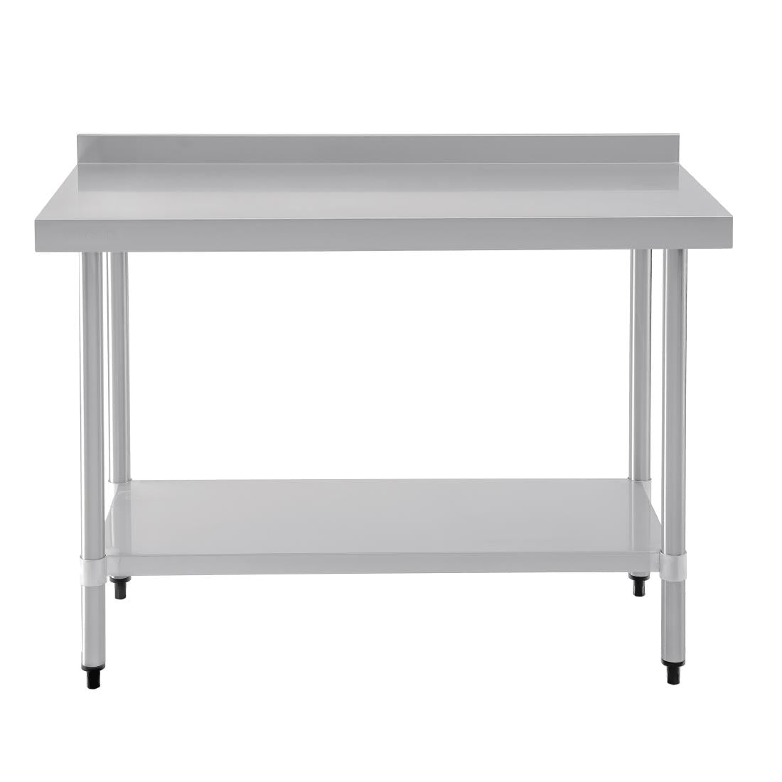 Table de préparation avec rebord en acier inoxydable Vogue 1200 x 600mm - Vogue - T381