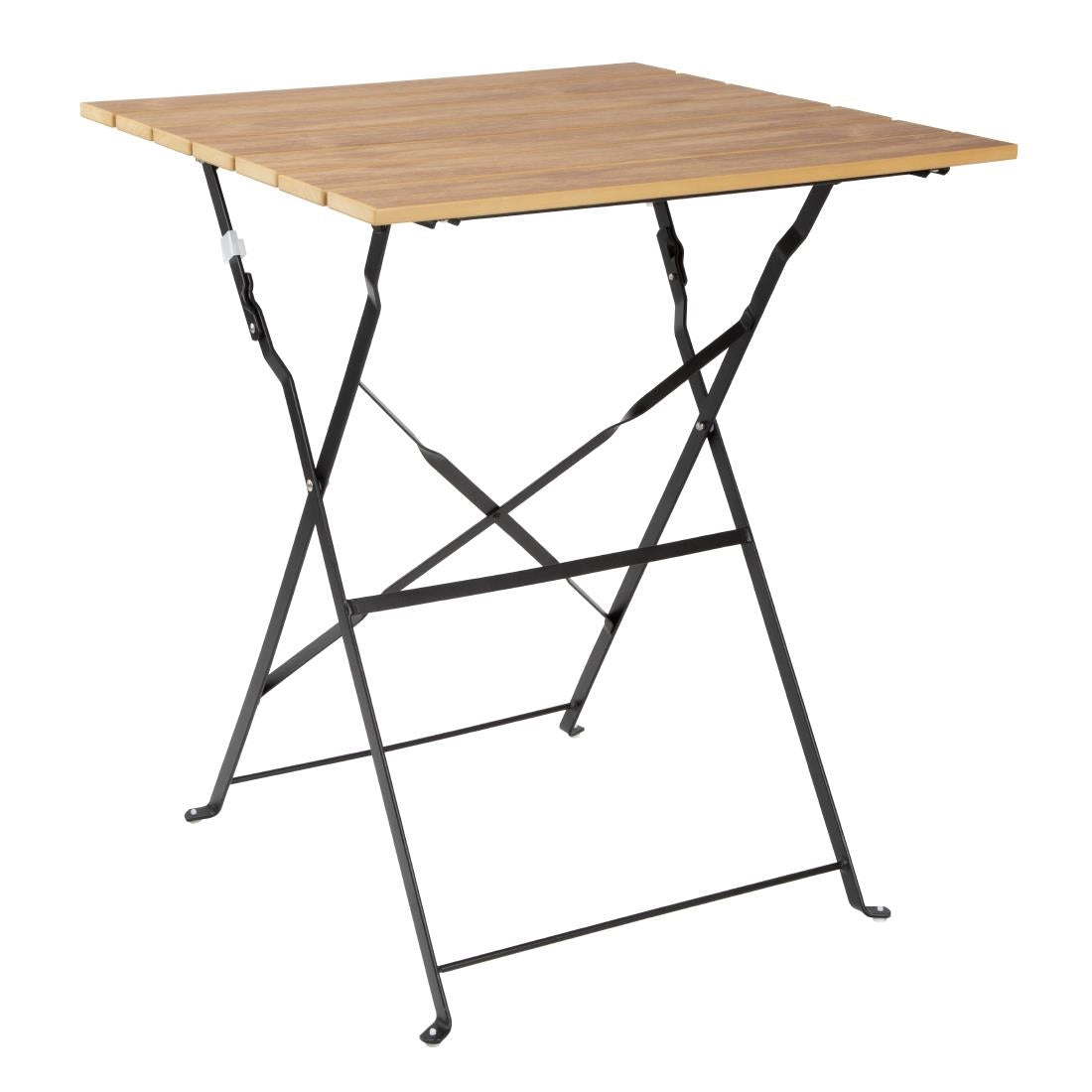 Table de terrasse carrée Bolero Perth effet bois - Bolero - FU538