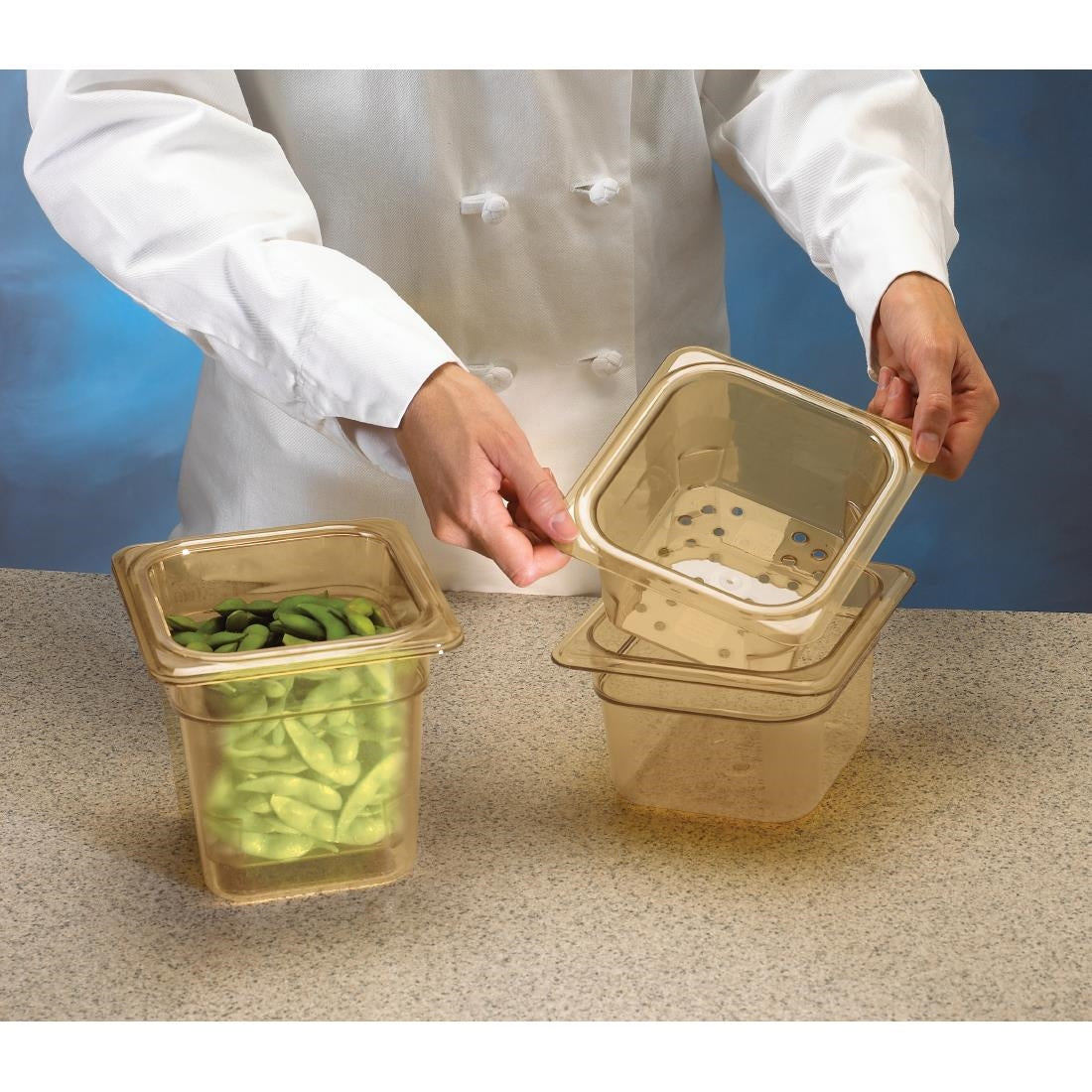 Bac hautes températures Cambro GN 1/6 150mm - Cambro - DW494
