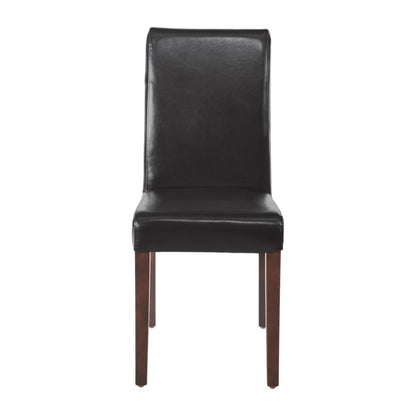 Chaises en simili cuir Bolero noires (lot de 2) - Bolero - GF954
