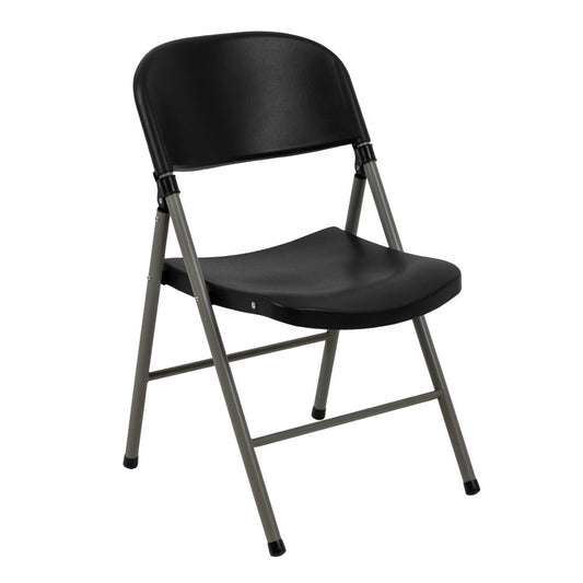 Chaises pliantes Bolero noires et grises (lot de 2) - Bolero - CE693