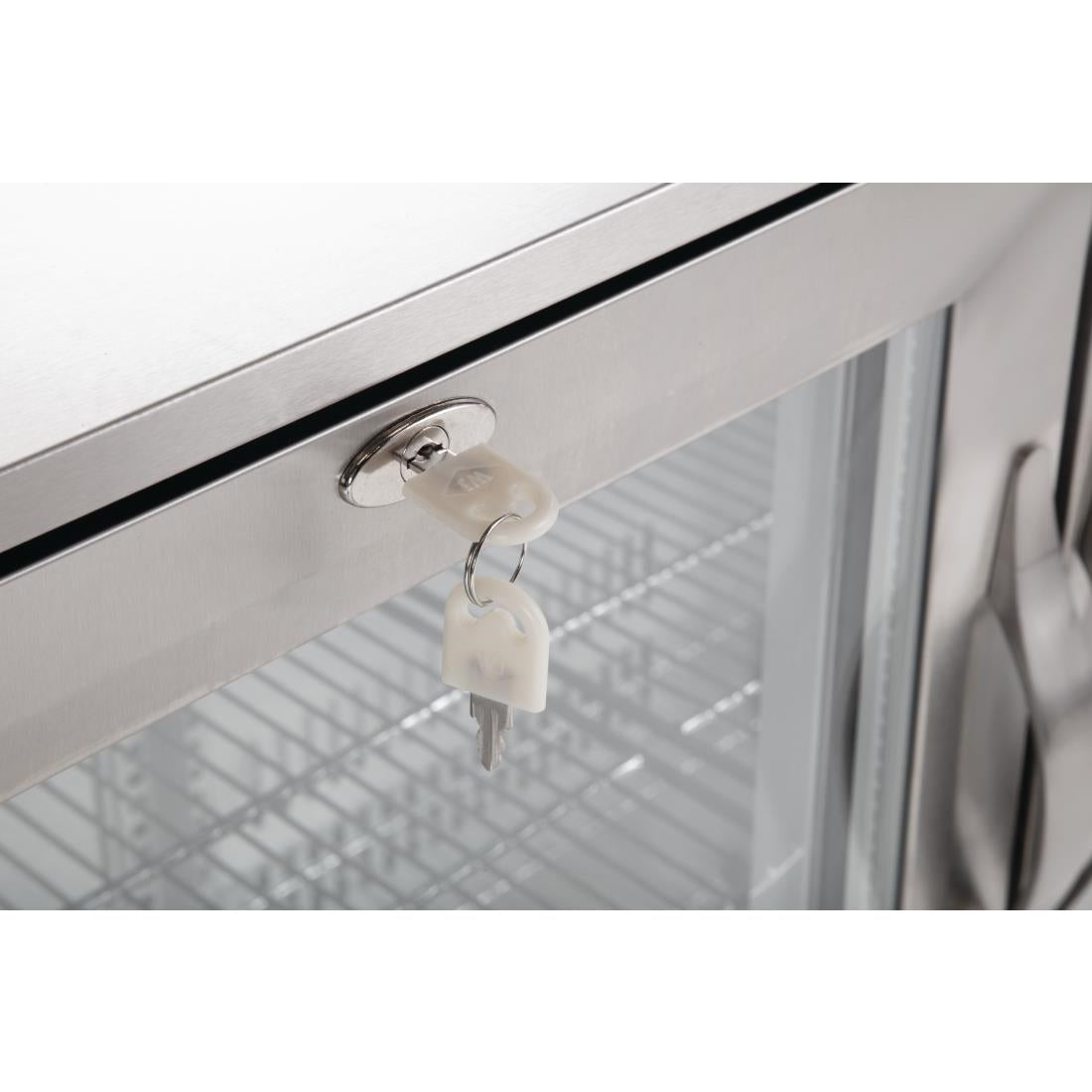 Arrière-bar trois portes pivotantes Polar Série G inox 330L - Polar - GL009