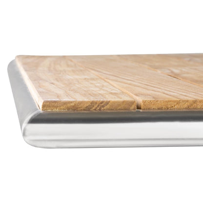Table bistro carrée plateau basculant frêne Bolero 600mm - Bolero - GK991