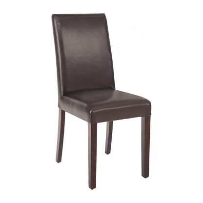 Chaises en simili cuir Bolero marron foncé (lot de 2) - Bolero - GF955