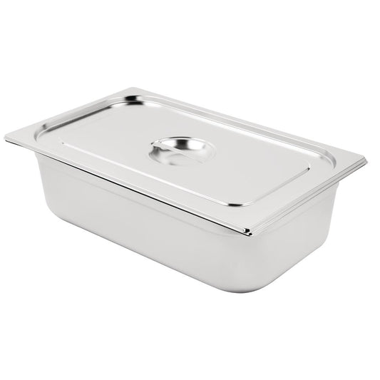 Bac GN 1/1 en inox avec couvercle Vogue - Vogue - SA248