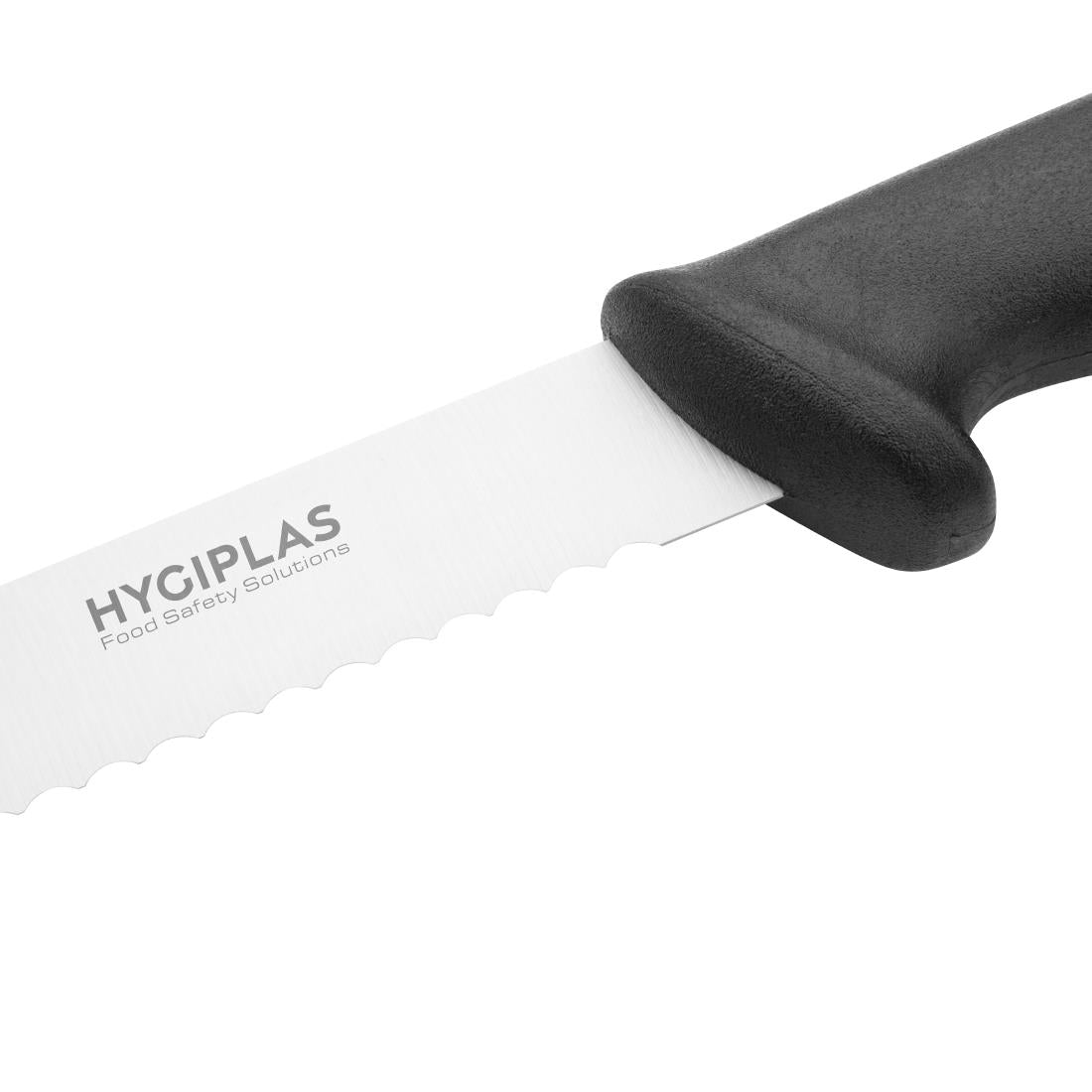 Couteau à pâtisserie denté Hygiplas noir 250mm - Hygiplas - CF895
