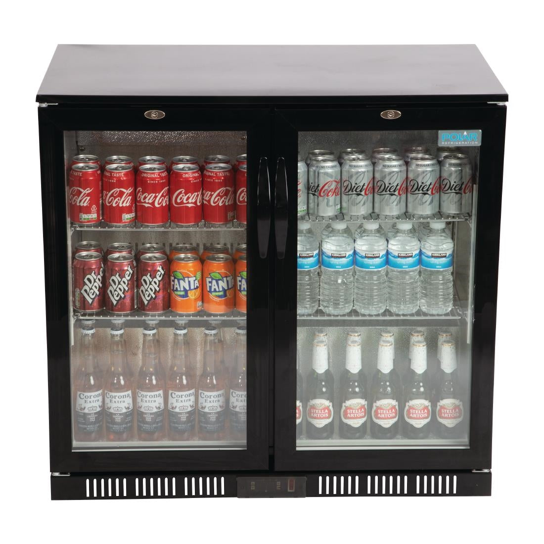 Arrière-bar deux portes pivotantes Polar Série G noir 198L - Polar - GL012