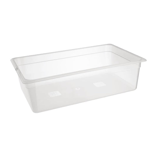 Bac en polypropylène GN 1/1 sans couvercle Nisbets Essentials 150mm - Nisbets Essentials - FA821