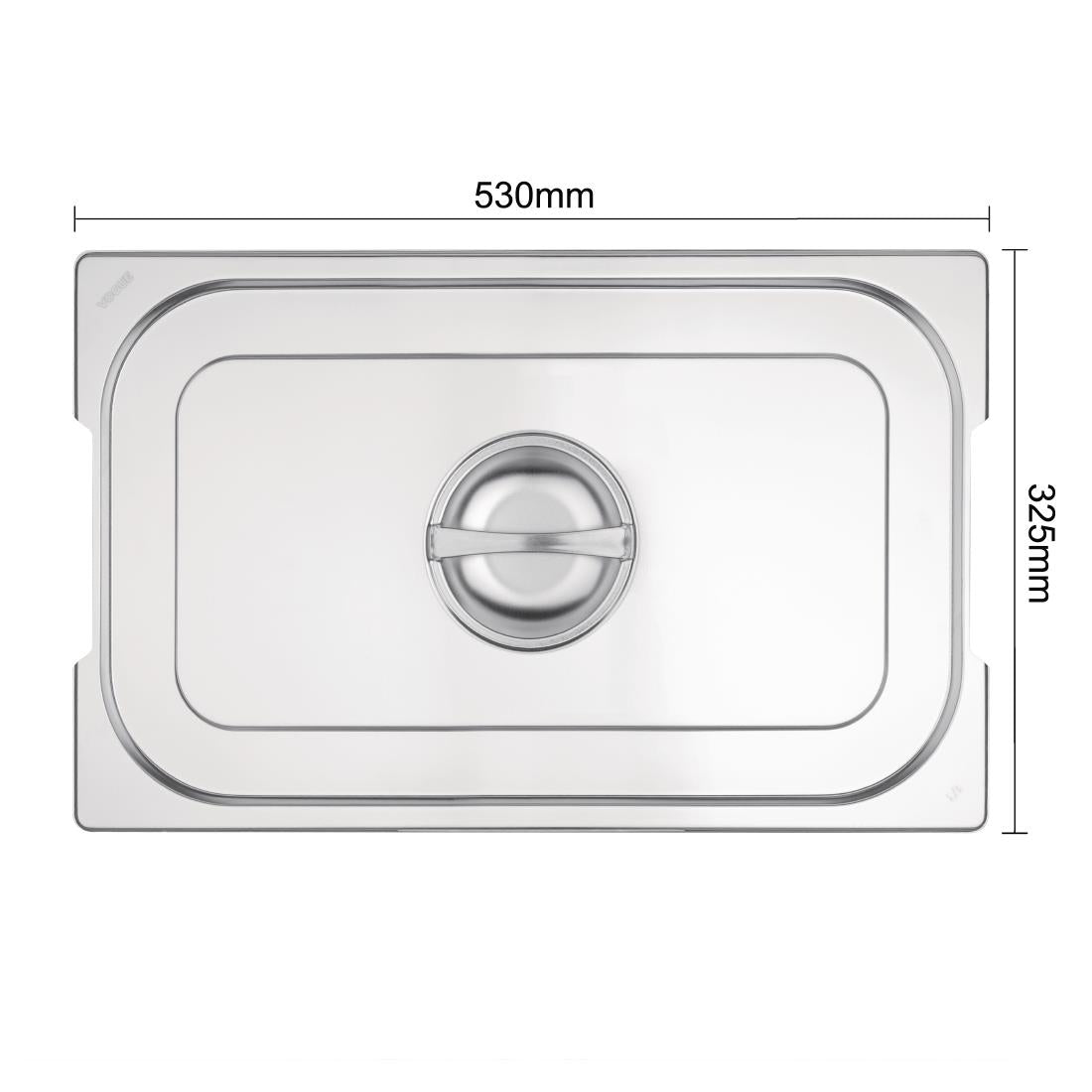 Couvercle inox GN 1/1 avec poignée Vogue - Vogue - CB181