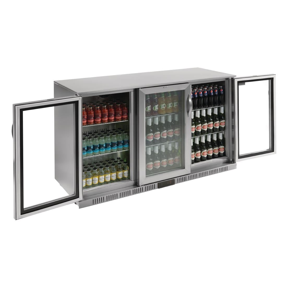 Arrière-bar trois portes pivotantes Polar Série G inox 330L - Polar - GL009