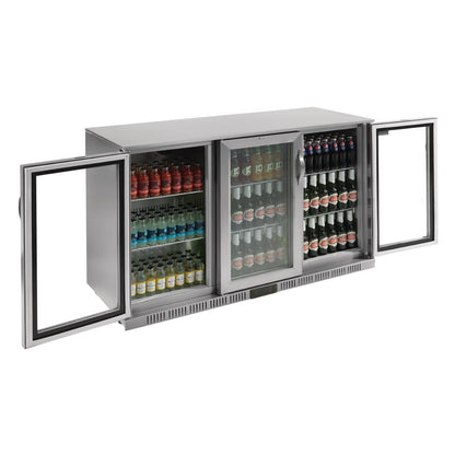Arrière-bar trois portes pivotantes Polar Série G inox 330L - Polar - GL009