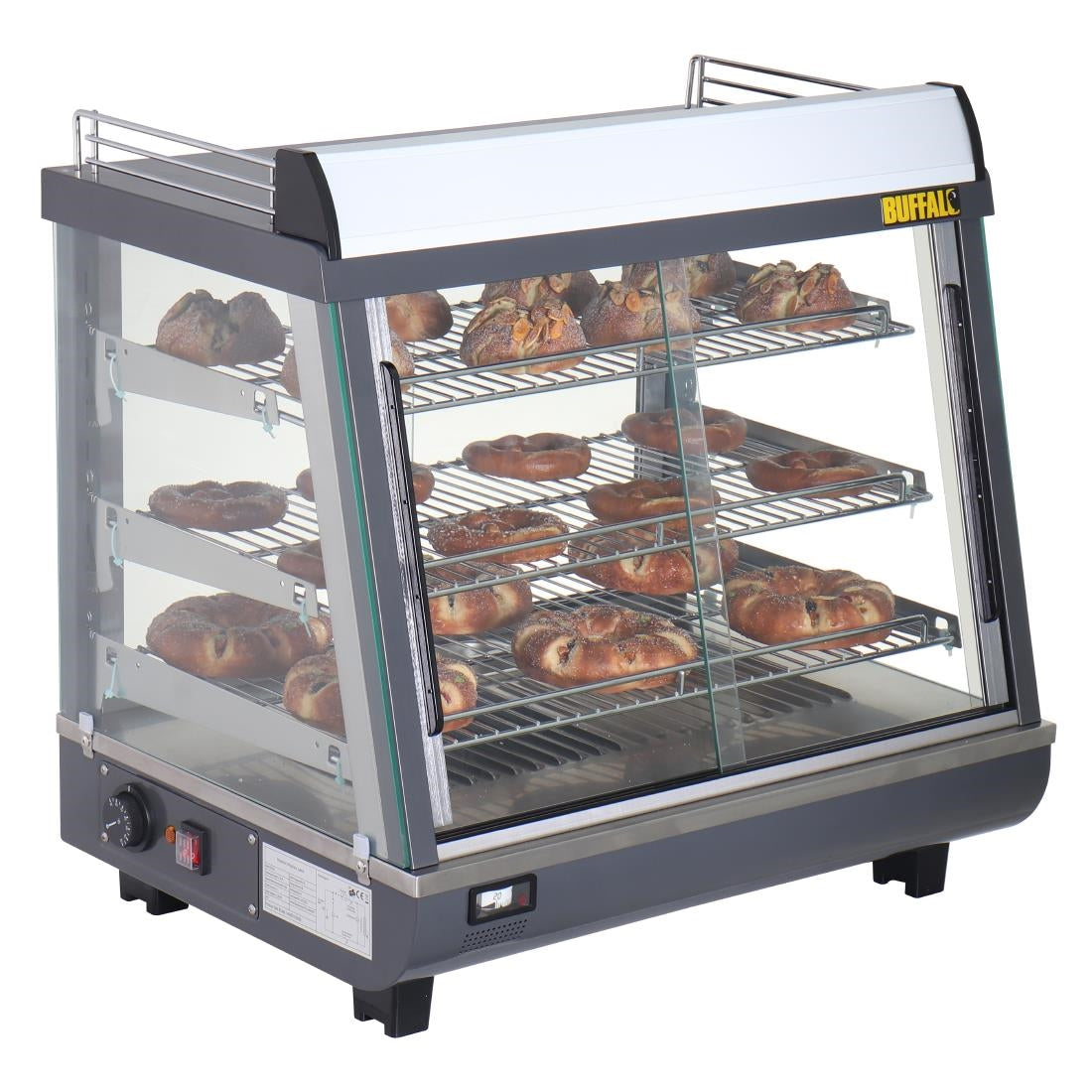 Vitrine chauffante portes avant et arriere Buffalo 96L - Buffalo - HW927