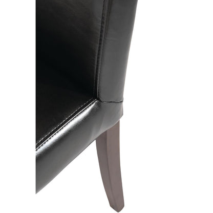 Chaises en simili cuir Bolero noires (lot de 2) - Bolero - GF954
