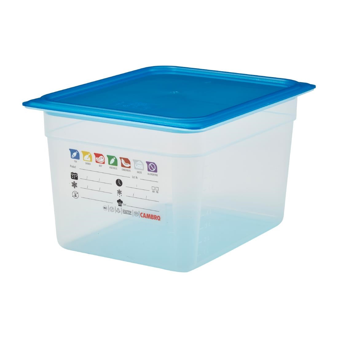 Bac en polypropylène Cambro Safetrak IML GN 1/2 200mm - Cambro - JN507