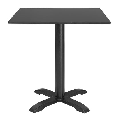 Plateau de table d'extérieur carré noir mat Bolero 700 mm - Bolero - FU530