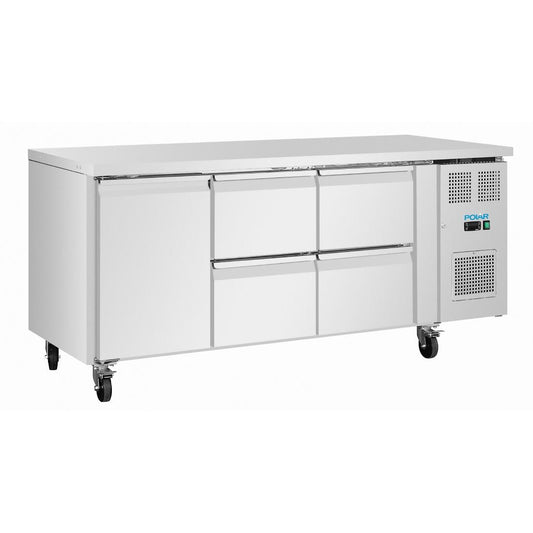 Table réfrigérée positive 4 tiroirs et 1 porte Polar série U 194 L - Polar - UA103