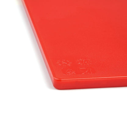 Planche à découper antibactérienne basse densité Hygiplas rouge - Hygiplas - HC859