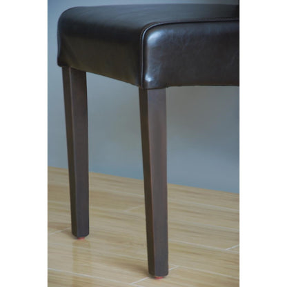 Chaises en simili cuir à dossier incurvé Bolero noires (lot de 2) - Bolero - GF956